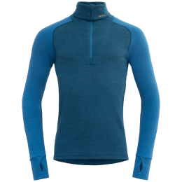Herren-Funktionsshirt Devold Expedition Merino Silk Zip Man blau FLOOD/BLUE