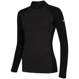 Damen-Funktionsshirt Zulu Merino 240 Zip Long schwarz Black