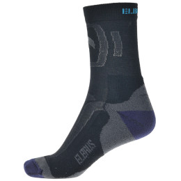Socken Elbrus Kabru grau Black/DarkGray/Navy/Turquise