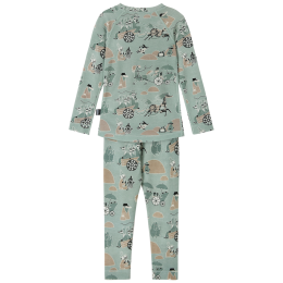 Kinder-Funktionsunterwäsche Reima Moomin Trivsam Airy Green grün Airy Green