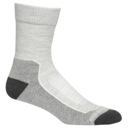 Damensocken Icebreaker Women Hike+ Light Crew grau blizzard hthr