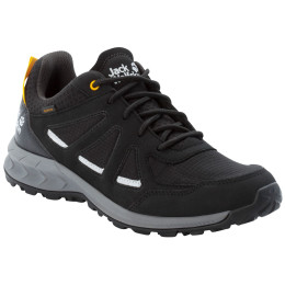 Wanderschuhe Jack Wolfskin Woodland 2 Texapore Low M 2022 schwarz black / burly yellow XT