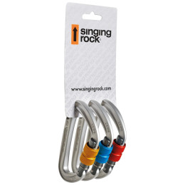 Karabiner Singing Rock COLT Schraube (3 Stück) grau