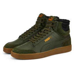 Herrenschuhe Puma Shuffle Mid Fur grün green
