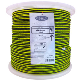 Statikseil Beal Ginkgo 12mm 200m schwarz/gelb black/yellow
