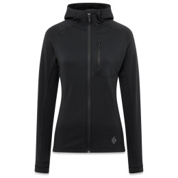 Damen Funktions-Sweatshirt Black Diamond Coefficient Fleece Hoody schwarz Black