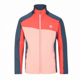 Kinder-Sweatshirt Dare 2b Emergent Core Str rosa/blau Ori/Neon/Apr
