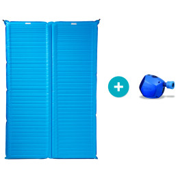 Aufblasbare Isomatte Therm-a-Rest NeoAir Camper Duo + Pumpa Torr blau MediterraneanBlue