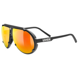 Sonnenbrille Uvex Esntl Pina schwarz Black Matt / Mirror Red