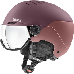 Skihelm Uvex Wanted Visor lila bramble - antique rose mat