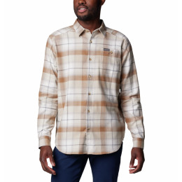 Herrenhemd Columbia Cornell Woods™ Flannel Long Sleeve Shirt hellbraun Dark Stone Classic Multi Tartan