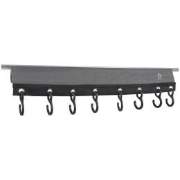 Kleiderständer Bo-Camp Coat-hanger Velcro 8-hook schwarz Antracit