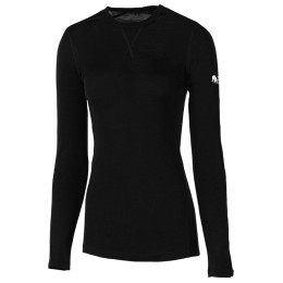 Damen-T-Shirt Zulu Merino 160 Long schwarz Black
