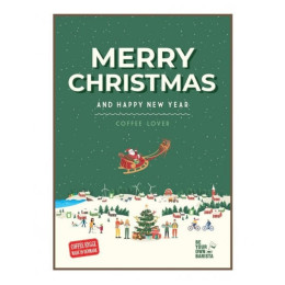 Kaffee Grower´s cup Geschenkpackung mit 2 Weihnachtsmann-Kaffeebeuteln