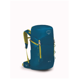 Kinderrucksack Osprey Jet 28 blau blue spikemoss/lemongrass