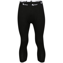 Herren 3/4 Unterhose Zulu Merino 160 schwarz Black