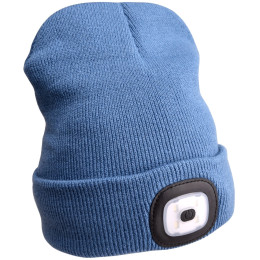 Mütze mit Stirnlampe Extol Light blau Blue