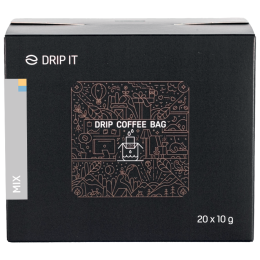 Kaffee Drip it Mix - Colombia, Honduras 20x10 g grau šedá