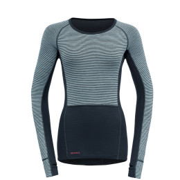 Damen-Funktionsshirt Devold Tuvegga Sport Air Shirt blau/schwarz Cameo