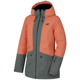 Damen Skijacke Hannah Malika grau/orange Cantaloupe/Shadow