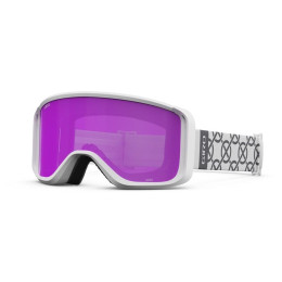Damen Ski-Brille Giro Sagen W weiß White Monogram Amber Pink/Yellow