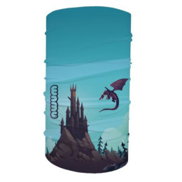 Kinder-Multifunktionstuch WAMU Dragon Fantasy blau BLUE