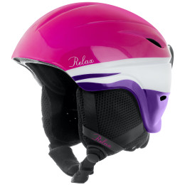 Kinder Skihelm Relax Twister rosa/lila Pink
