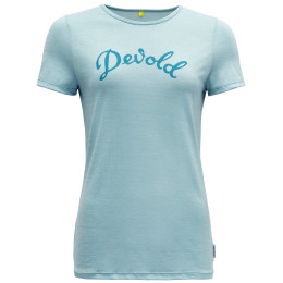 Damen-T-Shirt Devold Myrull Woman Tee hellblau Cameo