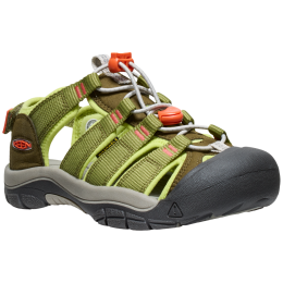 Kindersandalen Keen Newport Boundless JR hellgrün dark olive/scarlet ibis