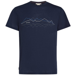 Herren-Funktionsshirt Icebreaker M Mer Core SS Tee Icebreaker blau MIDNIGHT NAVY