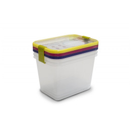 Lebensmittelbox Omada Sanaliving Box Set 3x 19x14x13,5cm/2,1L