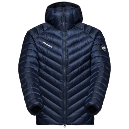 Herren-Daunenjacke Mammut Broad Peak IN Hooded Jacket Men dunkelblau marine-black