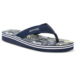 Herren Flip-Flops Regatta Rico dunkelblau Navy Leaf?