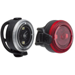Lichtset Blackburn Click Front + Click Rear (Set) schwarz Black