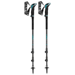 Trekkingstöcke Leki Makalu Lite AS schwarz black-dark anthracite-petrol