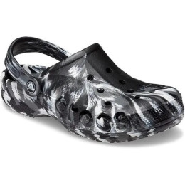 Pantoffeln Crocs Baya Marbled Clog schwarz/weiß Black/White