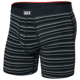 Boxershorts Saxx Vibe Xtra Super Soft Boxer Brief Fly schwarz/weiß black coast stripe