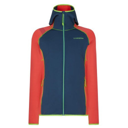 Damenjacke La Sportiva Alaris Hoody W blau/rosa Opal/Hibiscus