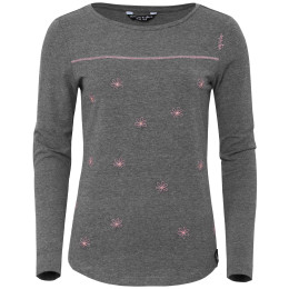 Damen-T-Shirt Chillaz Cresciano Flower grau/rosa AnthidMelange