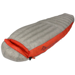 Daunenschlafsack Sea to Summit Flame FmIII Long grau/rot LightGray/Paprika