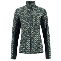 Damen-Sweatshirt Kari Traa Thalena Fleece dunkelgrün Pine