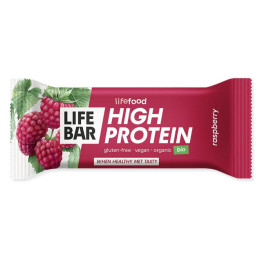 Riegel Lifefood Lifebar Protein tyčinka malinová BIO 40 g
