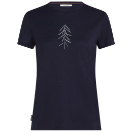 Damen-T-Shirt Icebreaker W Merino 150 Tech Lite SS Tee Lancewood dunkelblau MIDNIGHT NAVY