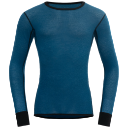 Herren-Funktionsshirt Devold Wool Mesh 190 Shirt Man blau FLOOD/CAVIAR