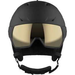 Skihelm Salomon Pioneer Lt Visor Sigma schwarz black