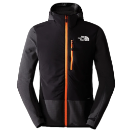 Herren-Sweatshirt The North Face M Dawn Turn Hybrid Ventrix Midlayer schwarz ASPHALTGREY/TNFB/SHCKOR