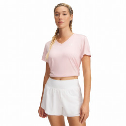 Damen-Funktionsshirt Under Armour Tech SSV - Twist hellrosa Prime Pink / / White