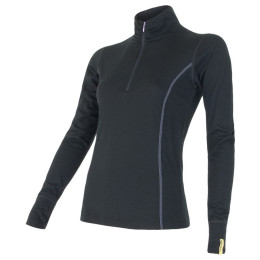 Damen-Funktionsshirt Sensor Merino Active schwarz Black