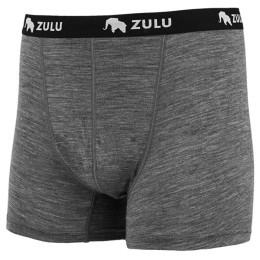 Herren-Boxershorts Zulu Merino 160 grau GrayMelange