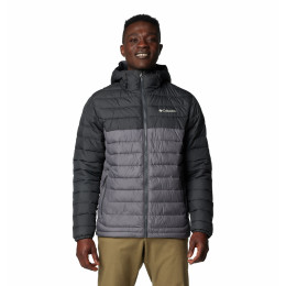 Herrenjacke Columbia Powder Lite™ II Hooded Jacket grau/schwarz City Grey, Shark